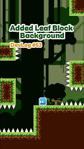 I added leaf block background to my game DevLog: 63 #godot #gamedevlog