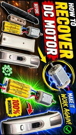 how to recover dc motor from trimmer