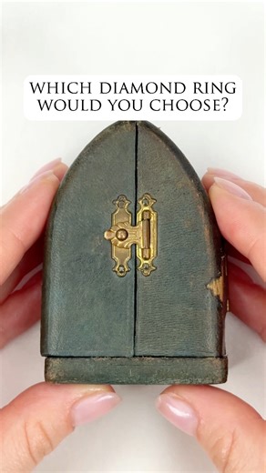 Which ring did you choose? Diamond engagement rings shown: Victorian ring: ej24400 Contemporary ring: ej25058 | EraGem