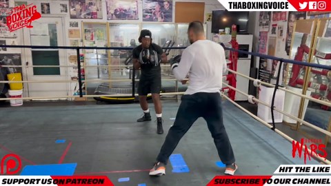 KEITH THURMAN CRACKING THE HAND PADS DURNING CAMP FOR TZSYU | TRAINING FOOTAGE