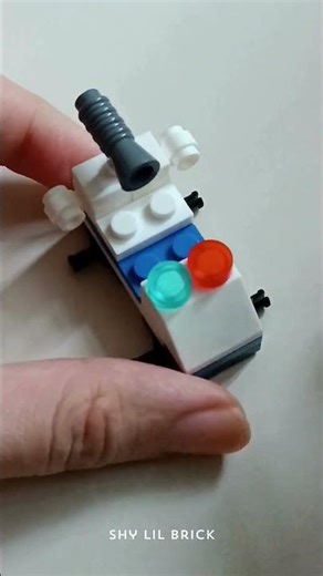 (Fake Lego Build) Police Public Address Loudspeaker Truck | LeleBrother Police 8732-5 #shorts #lego