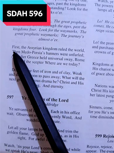 SDAH 596; LOOK FOR THE WAYMARKS #creatorsearchinsight #hymn #TheHappySabbath #fypシ゚