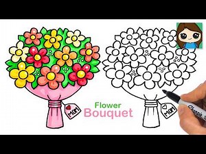 How to Draw a Flower Bouquet 💐 Mother's Day Art