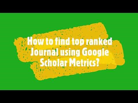 How to find top ranked journal in Google Scholar