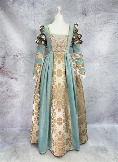 Light Blue Borgia Dress - Renaissance Dress - 16th Century Italian Fashion - Etsy