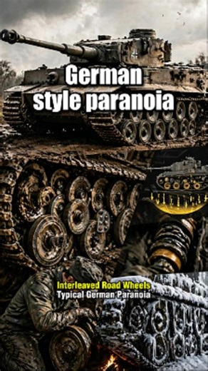 German Ingenuity: Interleaved Tracks.#knowledge #military #didyouknow #tank #history