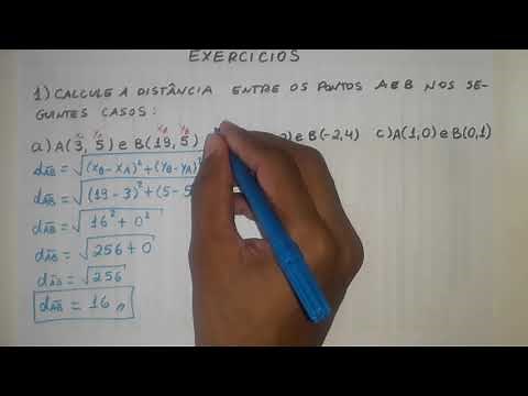 Distância entre dois pontos - Exercício 1 - Parte 1