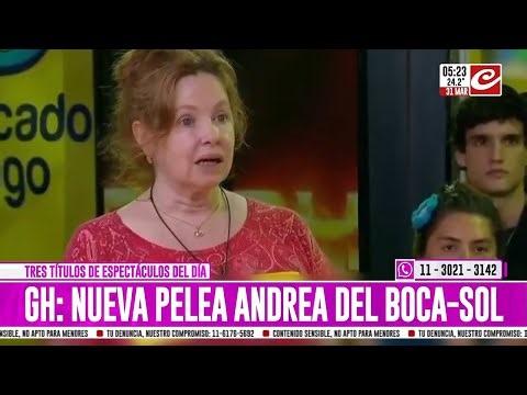 Andrea del Boca dejó llorando a una de las participantes de Gran Hermano