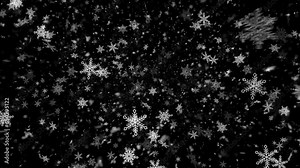 Realistic Snow and Snowflakes animation with seamless Loop, High Quality Winter and Christmas Theme Animation, Extend the duration as required with Seamless Loop