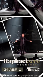 Hoy inicia la venta general para ver a Raphael en el Auditorio TELMEX 🎤 🔥 ¡La espera terminó! 🔥 📅 26 de abril | 🕘 21:00 hrs 🎟️ Boletos en Ticketmaster o en taquillas del Auditorio TELMEX sin cargos por servicio. | Auditorio TELMEX