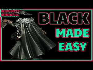The SECRET to PAINT BLACK on Miniatures