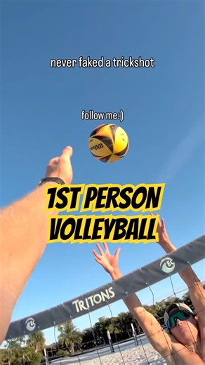 I HIT A TRICKSHOT.. #volleyball #pov
