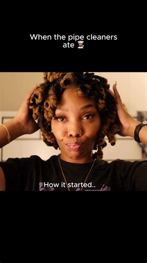 Mind you, this is my first ever pipe cleaner set 🫠🥲😂 #locs #locstyles #relatable #lifestyle