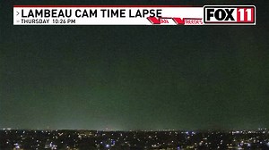43K views · 1.4K reactions | After about 20 years with no avail, Patrick Powell Wluk captured the northern lights on FOX 11's Lambeau Cam. Check out his time lapse below to see the colors dance across the sky. https://fox11online.com/weather/weather-stories/northern-lights-visible-wisconsin-space-weather-prediction-center-geomagnetic-storm-aurora-borealis | WLUK-TV FOX 11 | Facebook