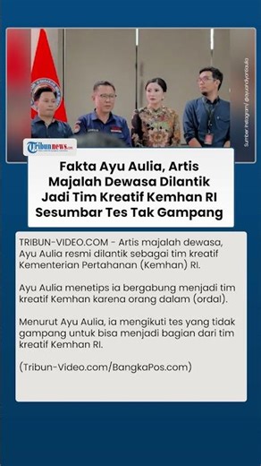 Artis Majalah Dewasa Dilantik jadi Tim Kreatif Kemhan RI, Akui Jalani Tes Tidak Gampang