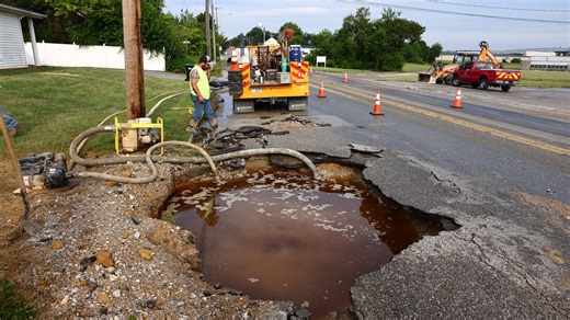 Water tower emptied, water issues in Hanover area as crews work to repair water main break