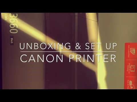 Unboxing And Setting Up Canon Pixma MG3600 Series