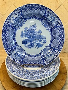 Spode Blue Room Collection “seasons” Plate – 10.5” – Blue & White English Transferware – Made in England - Etsy