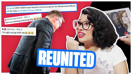 RAYE reunites with the teacher that presented her BRIT Awards to chat 'Genesis' and her school days