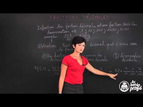 Decimal Fractions - Fraction Writing - 6th Grade Math - Les Bons Profs