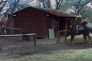 Jerking off in the barn at Ice Gay Tube