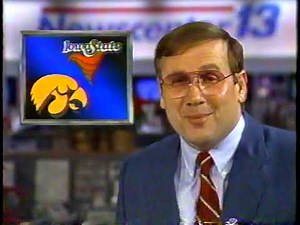 1987-88 | Iowa State vs Iowa Basketball Highlights | WHO13 | 12-19-1987