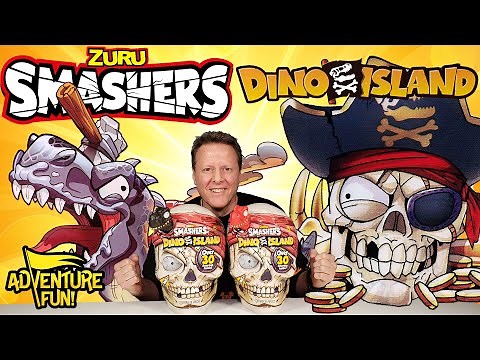 Zuru Smashers Dino Island Pirate Adventure 30 Surprises Dinosaurs & More AdventureFun Toy review!