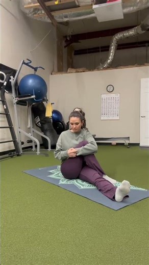 Seated Knee Hug Stretch