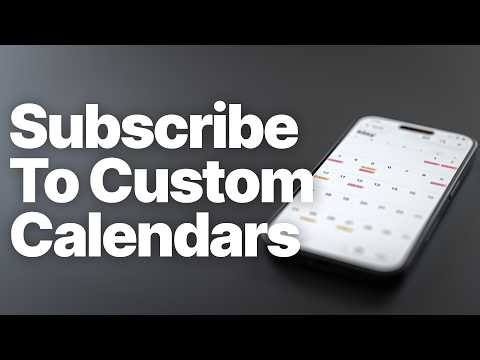 How to Add Custom & Subscribed Calendars to iPhone (Sync to All Devices)