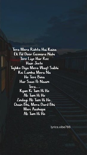 tum hi ho | lyrics song | song lyrics | song | #songlyrics #lyricvideo #song