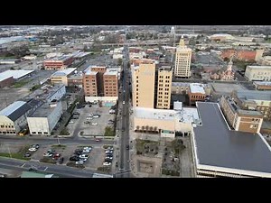 Downtown Monroe, LA Drone Footage 3/13/21