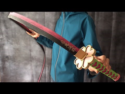 PaperCraft/Kanroji Mitsuri's nichirin sword DIY/Demon Slayer #papersmith