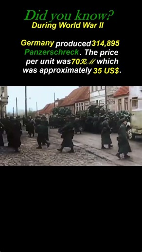 Did you know this fact about the Panzerschreck?