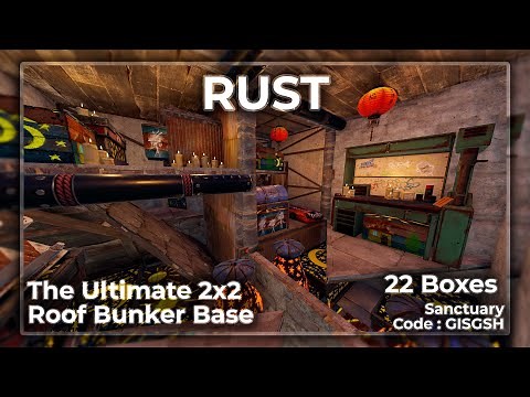 Ultimate 2x2 Roof Bunker Base Design - 22 Boxes - Solo/Duo/Trio - Starter Base