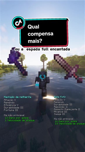 Machado ou Espada: Qual é a Melhor no Minecraft?