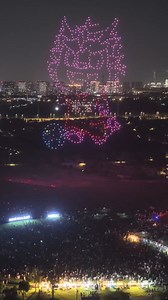 ✨Jiangsu Football City League-Themed Drone & Fireworks Show Sets #Changzhou Ablaze! The night sky over Changzhou transformed into a breathtaking canvas as hundreds of synchronized drones and brilliant fireworks danced to celebrate the #JFCL. #ChangzhouGlows #SportsCelebration #NightSpectacle | Wujin,Changzhou