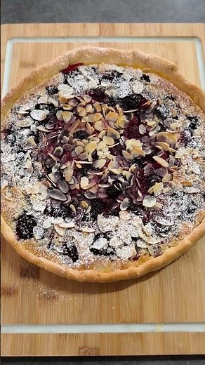 tarte amandine aux fruits rouges #tarte #dessert