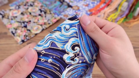 6 Pcs 20'' x 16'' Fat Quarters Cotton Bundle Fabric Japanese Style Squares Patchwork Wrapping Cloth Printed Quilting for DIY Patchwork Sewing(Bright Style)