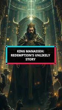 King Manasseh: Unbelievable Redemption of Judah's Wicked King