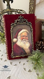 3.2K views · 5.9K reactions | Magical altered book by @nancybeedesigns ❤️  Decoupage Queen “Teresa Rene Art - Christmas Four pack rice paper | Decoupage Queen | Facebook