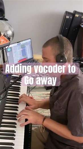 Adding vocoder to new song- slow jam w/ piano #piano #vocoder #fyp #musiccreation #livehighlights