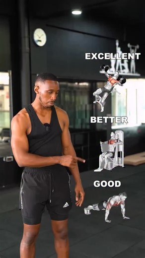 Cedric | Weight Loss Coach for Career Driven Men on Instagram: "🚨 Not all exercises are created equal… ✅ For chest: pushups are solid, machine chest press is better, but dumbbell incline press is king. ✅ For legs: goblet squats are great, but barbell squats hit differently. Pendulum squats? Game over. ✅ For calves: standing dumbbell raises work, but donkey calf raises and Smith machine calf raises will have you walking sore (and growing). ✅ For core: planks build endurance, but weighted decline