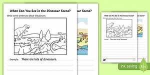 Dinosaur Writing Stimulus Scene