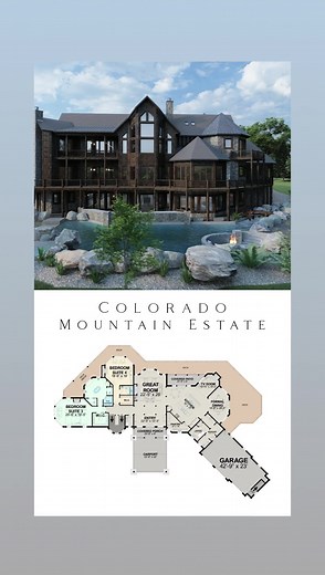 4.5K views · 86 reactions | "Colorado Mountain Estate 7674AL - Lofted" 11,803 Sq. Ft. Mansion! | Golden Eagle Log & Timber Homes | Facebook