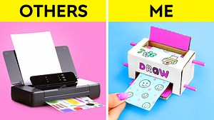 8.4K views · 64 reactions | Cool : cute diy printer from cardboard! Amazing parenting ideas & gadgets by 123 go! | 123 GO | Facebook