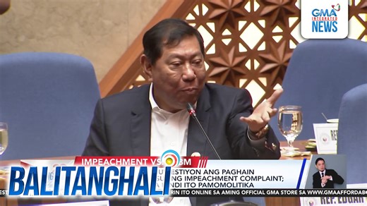 Kinuwestiyon ni Caloocan 2nd District Representative Edgar Erice ang paghain ng impeachment complaint ni Attorney Andre de Jesus laban kay Pangulong Bongbong Marcos. | GMA News
