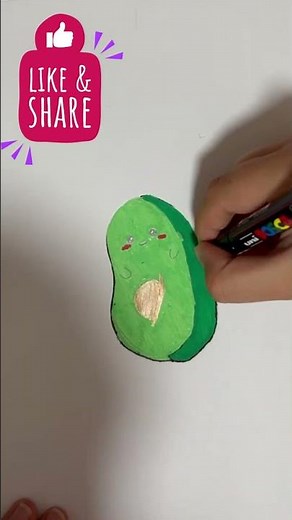 ✏️ The CUTEST kawaii avocado you’ll see today 🥑💚