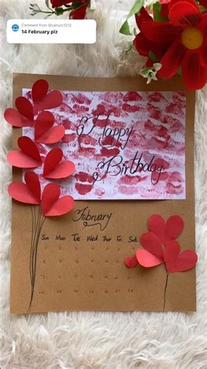 Comment your Birthday Date for this type of video❤️ Valentines Day Card| 14 February #shorts #diy