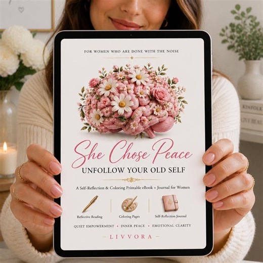 Self-reflection Ebook   Coloring Pages | Inner Peace Journal | Printable Digital Download PDF | Coloring Book for Women | Workbook for Women - Etsy