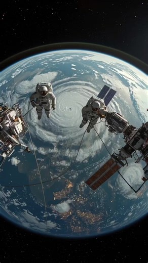 🚀 From 400 km above Earth, astronauts prepare for a spacewalk, working together with precision and trust while our beautiful planet shines below. A fictional cinematic view celebrating human curiosity and exploration. 🌍✨ #AIArt #SpaceWalk #ISS #EarthFromSpace #SpaceExploration 🚀🌌